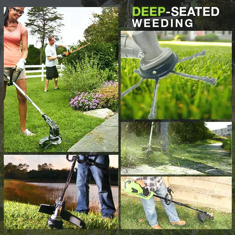 Heavy-Duty Steel Wire Grass Trimmer Head