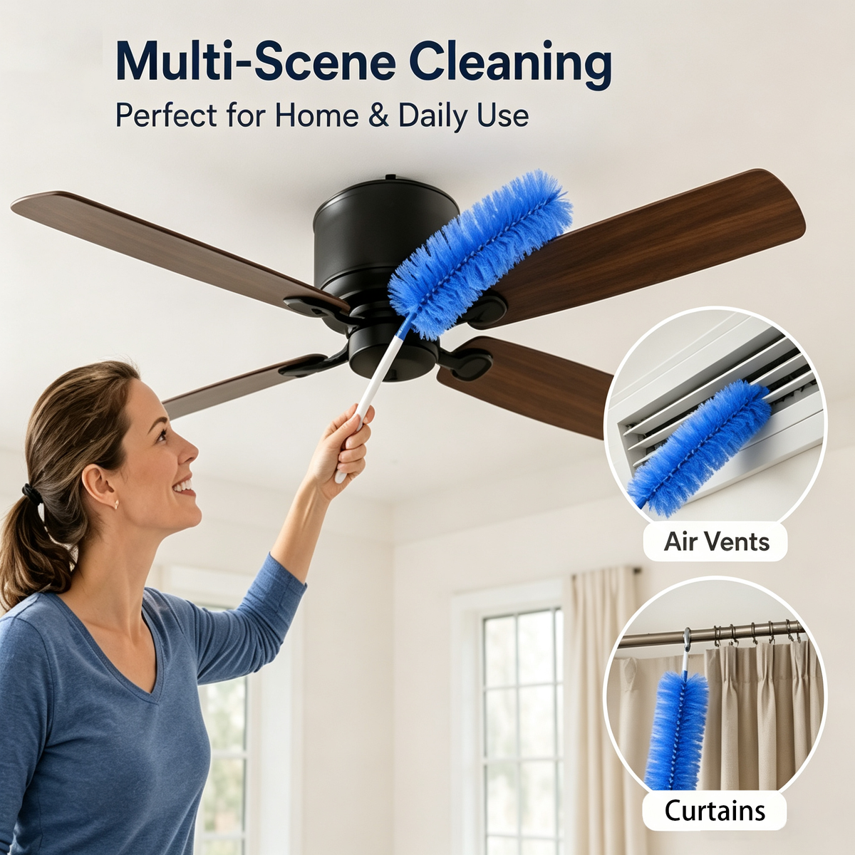 2-pack of microfiber dust cleaning brushes