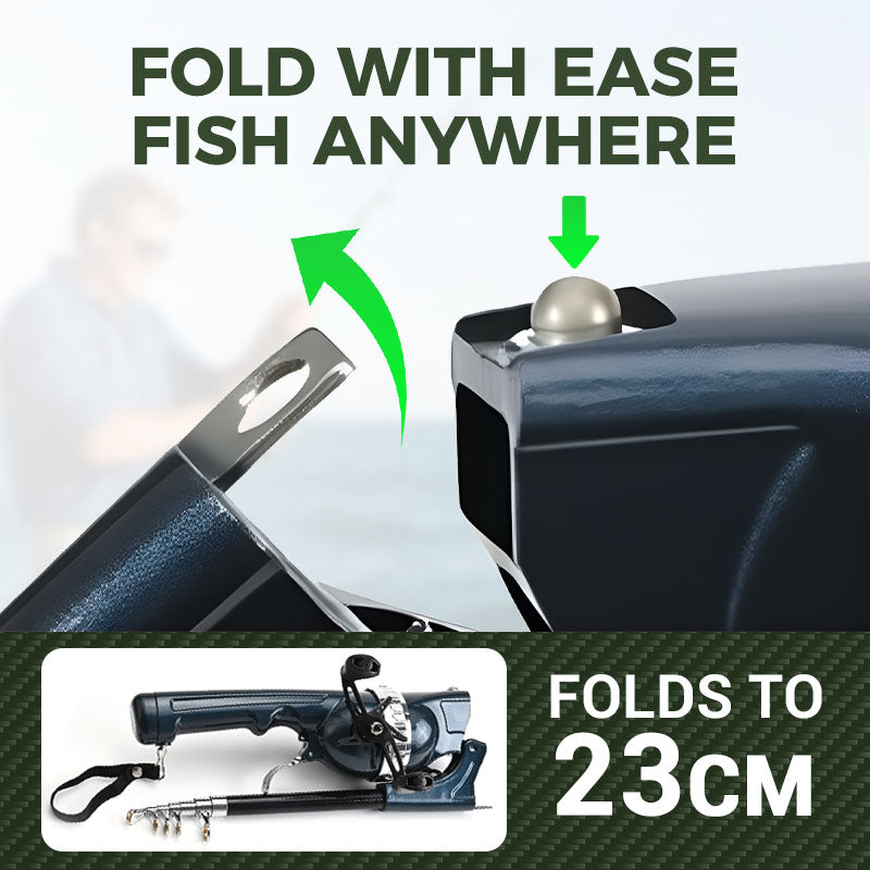 🔥Foldable Fishing Rod Double rocker arm sea rod
