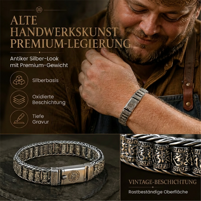 💎 50 % RABATT! 💎 Tibetisches Gebetsmühlen-Armband – 925er Sterlingsilber, Glücksbringer & Valentinstagsgeschenk