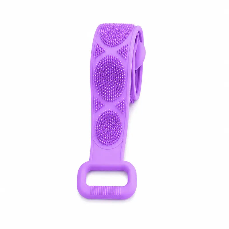 🛁 Deep Clean Silicone Back Scrubber – Double-Sided Shower Brush for Smooth Skin