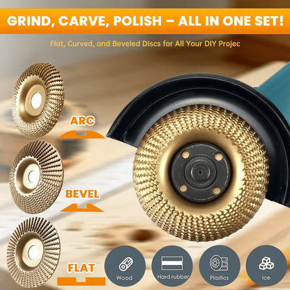 🎉🛠️3PCS Wood Carving Disc Set