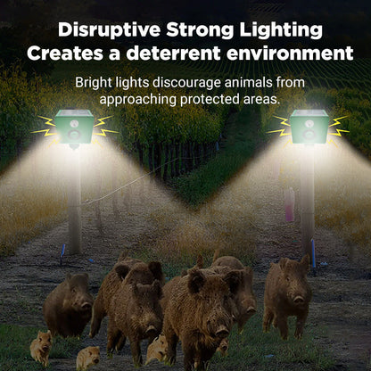 🔥2026 HOT SALE🔥Beast Repellent Solar Warning Lights with Loud Volume