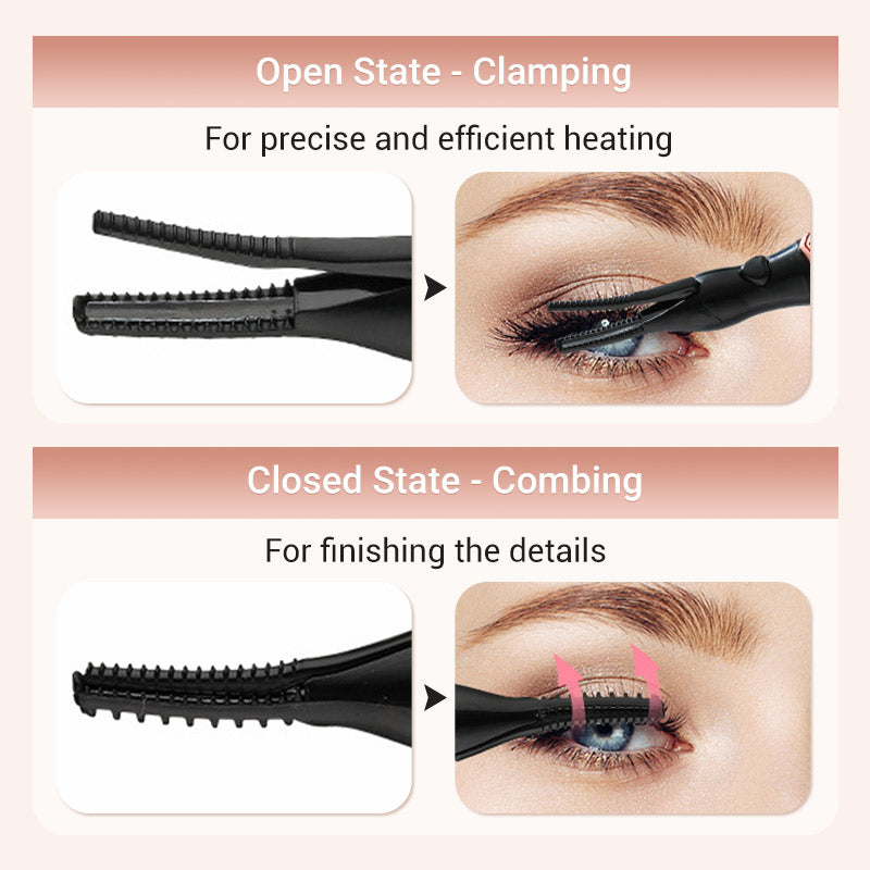 🔥2026 HOT SALE🔥✨Heated Eyelash Curler for Long lasting Natural Curling