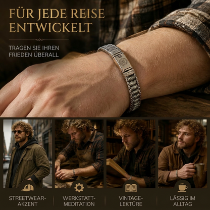 💎 50 % RABATT! 💎 Tibetisches Gebetsmühlen-Armband – 925er Sterlingsilber, Glücksbringer & Valentinstagsgeschenk
