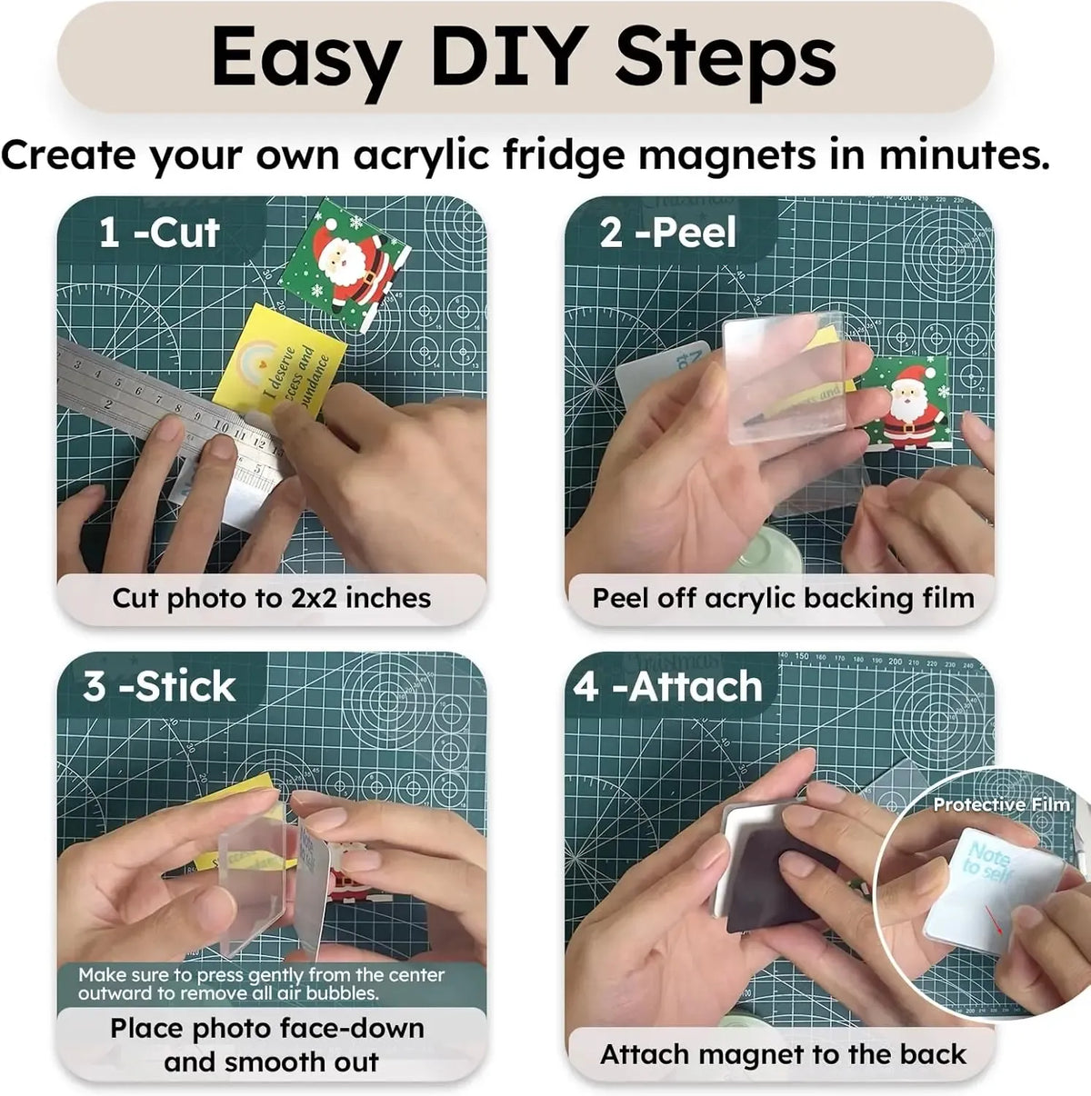 🎊 Holiday Must-Haves 🔥DIY Acrylic Fridge Magnets – Create Your Own Personalized Memories