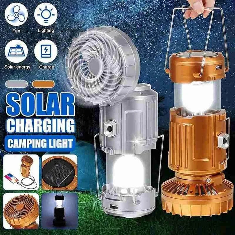 Portable LED Camping Lantern With Fan💡