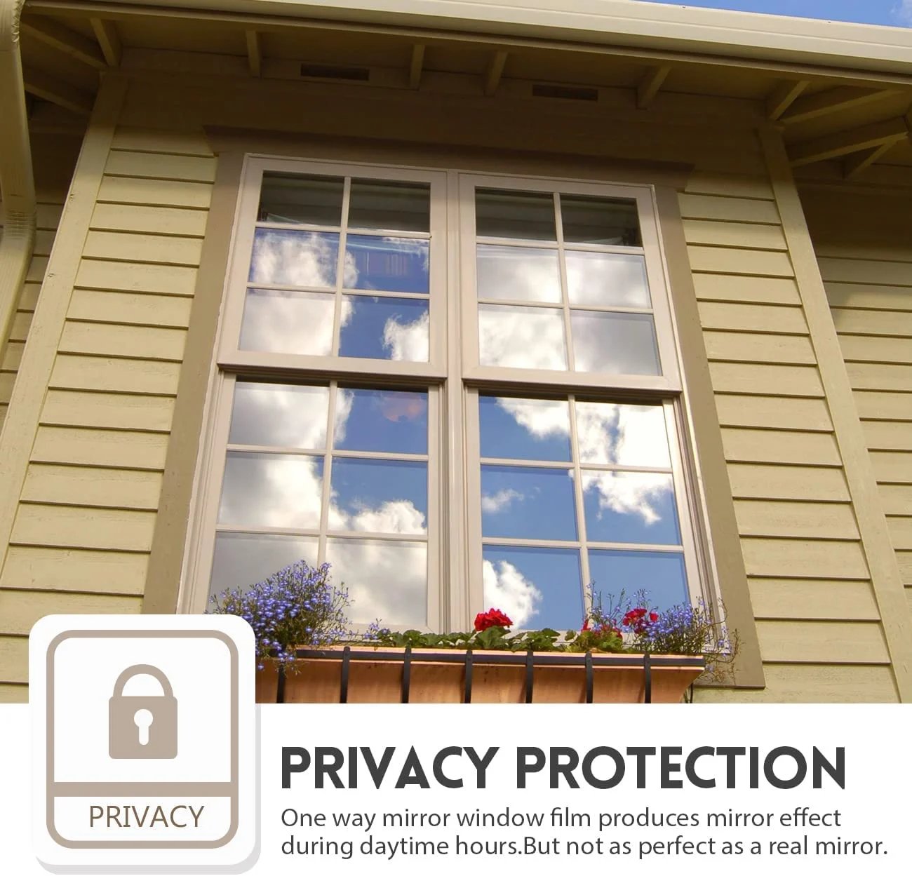 ☀Privacy Sun Blocking Anti UV Reflective Window Film