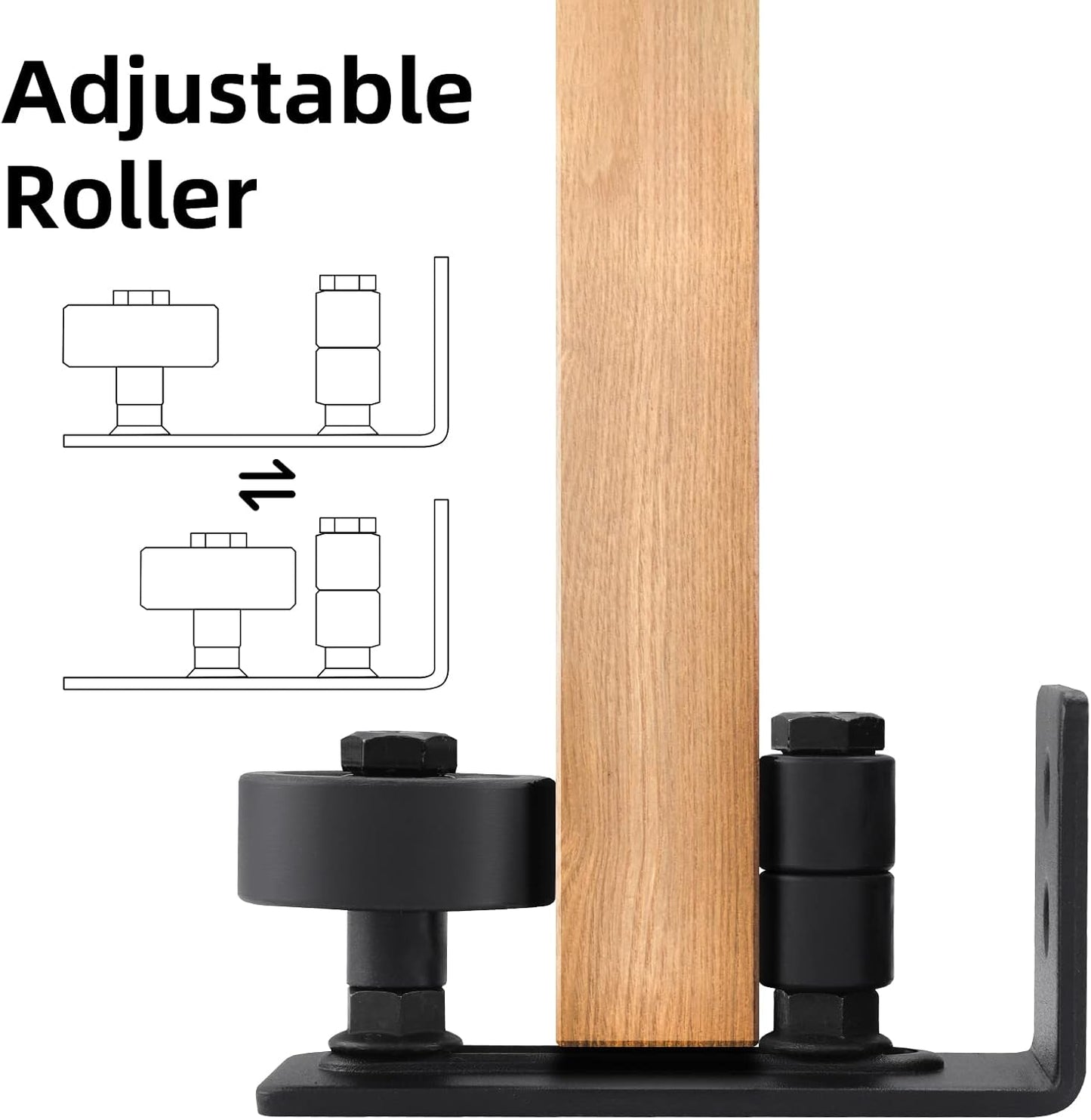 🔥 LIMITED-TIME50% OFF 🚪 Heavy Duty Wall Mounted Floor Guide Stop Barn Door Wobble – Adjustable Floor Guide for Smooth, Stable Sliding