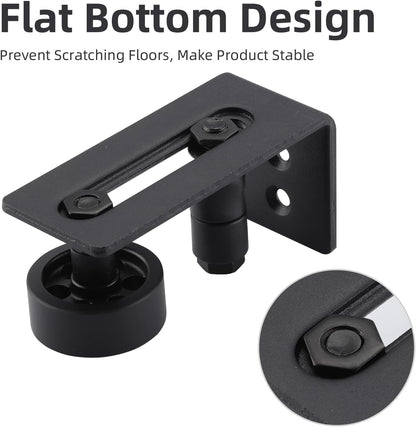 🔥 LIMITED-TIME50% OFF 🚪 Heavy Duty Wall Mounted Floor Guide Stop Barn Door Wobble – Adjustable Floor Guide for Smooth, Stable Sliding