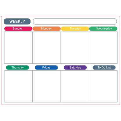🌈Magnetic Calendar Board with Erasable Markers