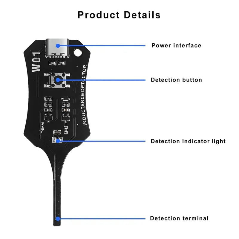 ⚡Type-C Inductance Tester Motherboard Coil Tester, Electronic Circuit Board Inductor Detector
