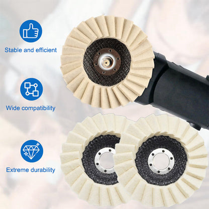 ⏳LAST DAY 50% OFF⏰Century-old Wool Felt Flap Wheel, sanding and fine finishing 2-in-1