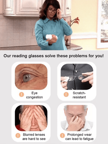 🎁50% Off🔥Ultra Light Anti Blue Presbyopic Glasses-👓Intelligent Zoom 100°-500° (Auto Recognition)