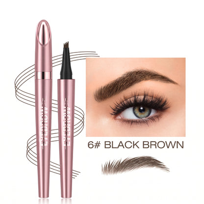 ✨Waterproof Micro-Fork Eyebrow Pencil, Long-Lasting Brow Pen