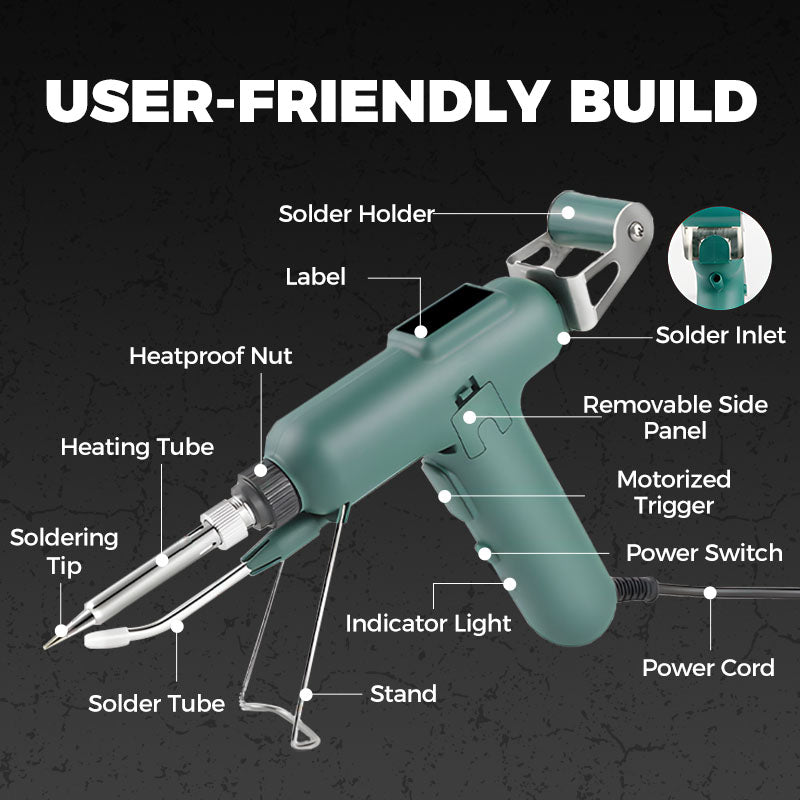 💥High-Performance Electric Soldering Gun💥 with Stainless Steel Precision Solder Wire