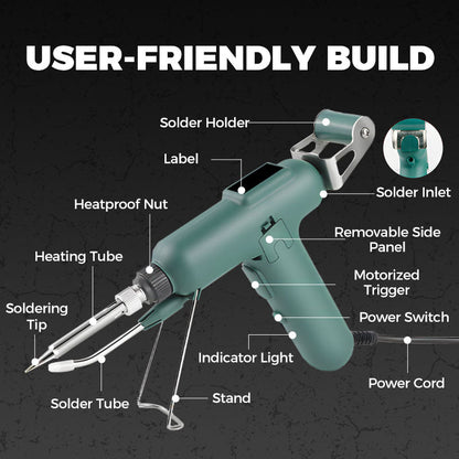 💥High-Performance Electric Soldering Gun💥 with Stainless Steel Precision Solder Wire