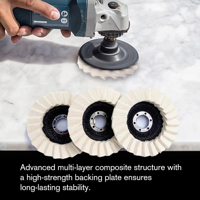 🔥LAST DAY -50% OFF🔥✨ Achieve A Mirror Finish –Wool Felt Flap Polishing Disc