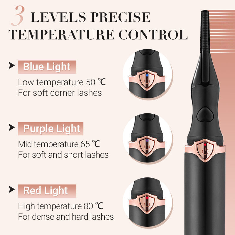 🔥2026 HOT SALE🔥✨Heated Eyelash Curler for Long lasting Natural Curling