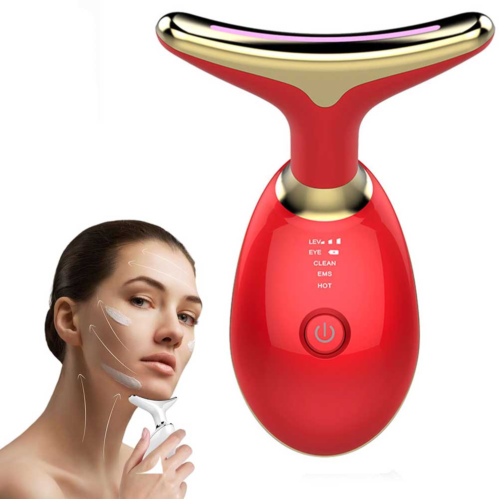 ✨ LED Face & Neck Massager – Sculpt, Lift & Glow