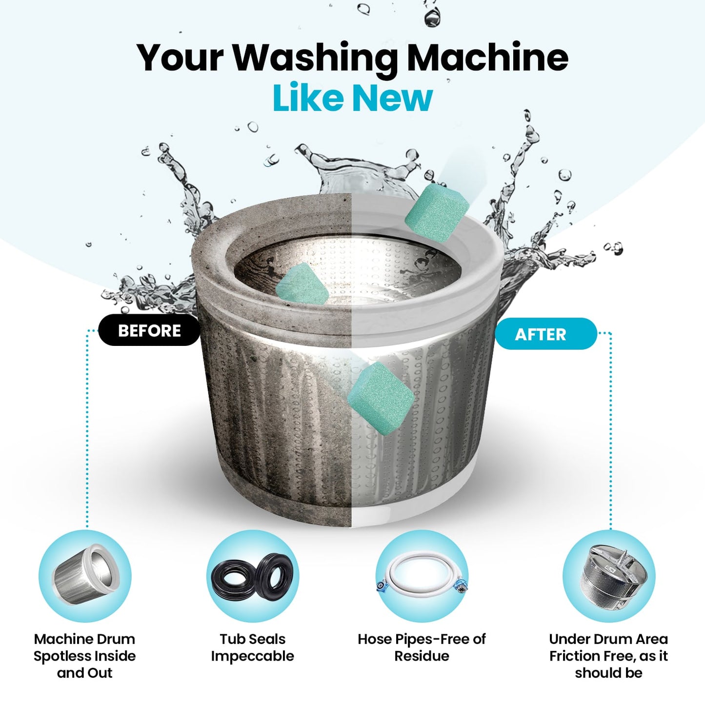 Washing machine cleaning tablets are a must-have for families with pets.