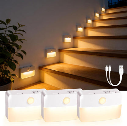 Stick-On Motion Night Light — Battery Powered, Works Anywhere