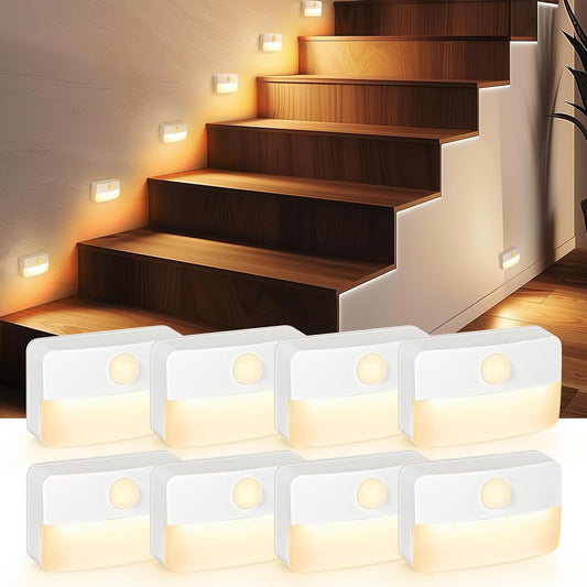Stick-On Motion Night Light — Battery Powered, Works Anywhere