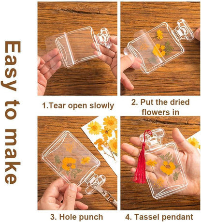 🎁🌸Transparent DriedFlower Bookmarks-DIY Bookmarks