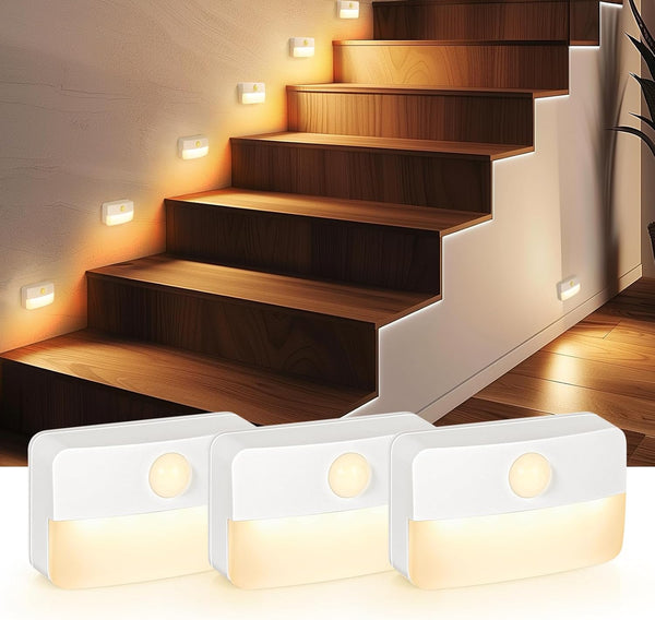Stick-On Motion Night Light — Battery Powered, Works Anywhere