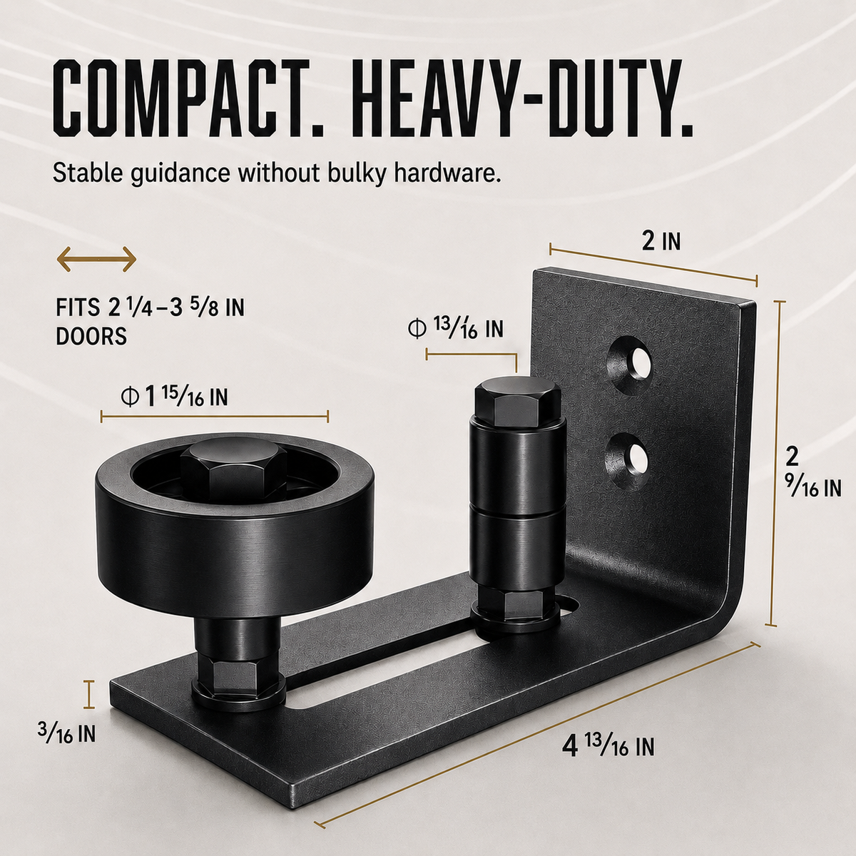 🔥 LIMITED-TIME50% OFF 🚪 Heavy Duty Wall Mounted Floor Guide Stop Barn Door Wobble – Adjustable Floor Guide for Smooth, Stable Sliding