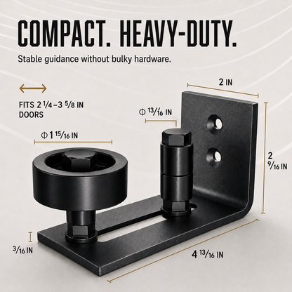 🔥 LIMITED-TIME50% OFF 🚪 Heavy Duty Wall Mounted Floor Guide Stop Barn Door Wobble – Adjustable Floor Guide for Smooth, Stable Sliding