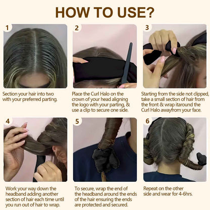 ✨ Heatless Hair Curler – Wake Up to Soft, Natural Curls Overnight 🌙