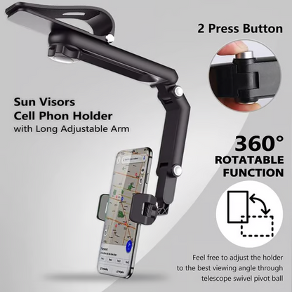 📢📢50%  OFF !! ⏰ Rotatable and Retractable Car Phone Holder