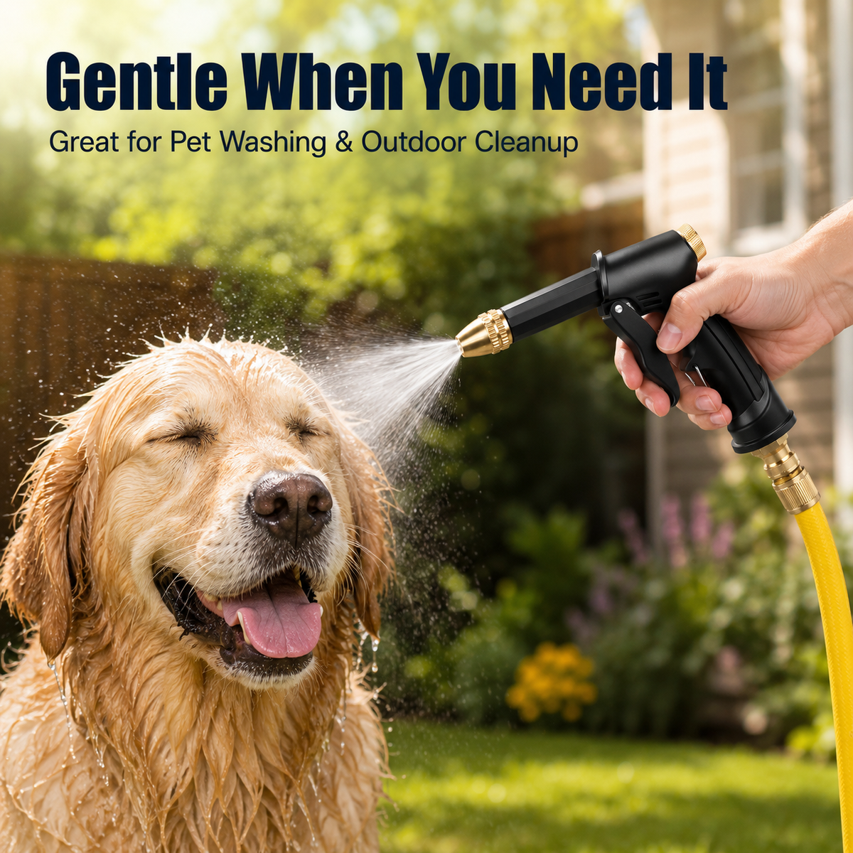 💕🚿 High-Pressure Hose Spray Gun for Car Wash & Outdoor Cleaning