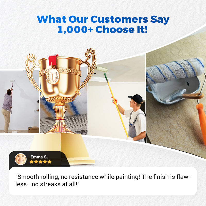 🔥8-inch Paint Roller with Detachable Handle