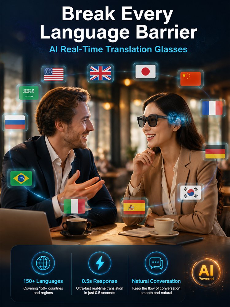 AI Smart Bluetooth Glasses