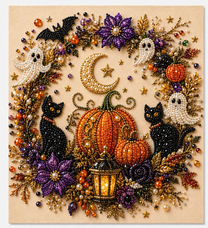 🔥Last Day 49% OFF - 👻✨Halloween Ghost Pearl Art DIY Kit