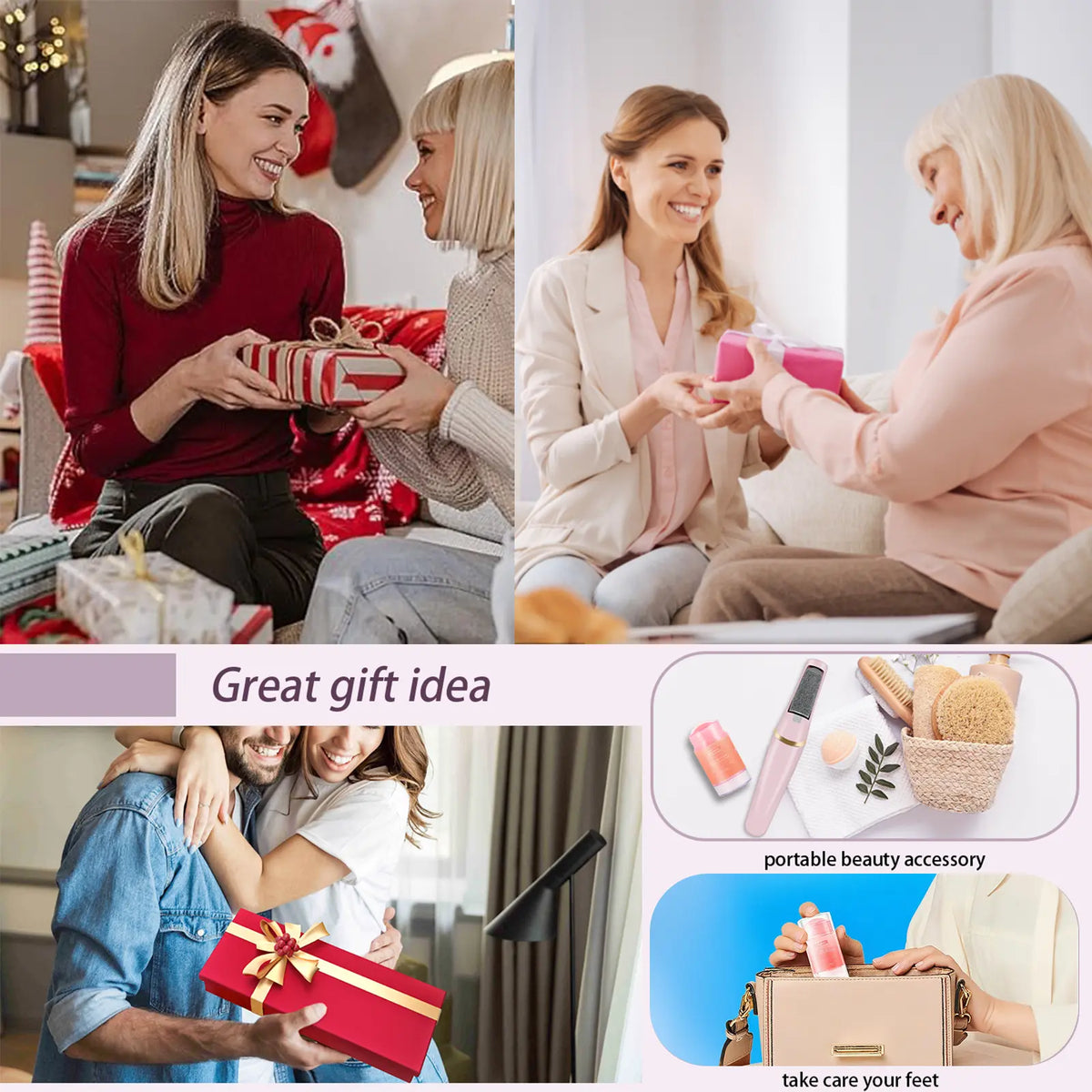 🎁2-in-1 rechargeable electric callus remover and portable manicure set—the ideal gift for tackling dead skin and dry, rough patches.💎