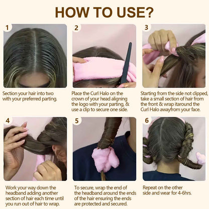 ✨ Heatless Hair Curler – Wake Up to Soft, Natural Curls Overnight 🌙