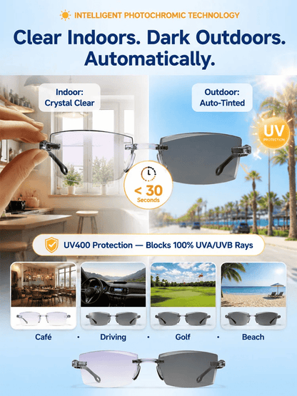 🔥2026 Best-Seller🔥 💎Smart Photochromic Reading Glasses