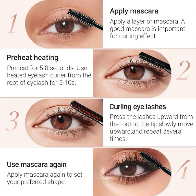 🔥2026 HOT SALE🔥✨Heated Eyelash Curler for Long lasting Natural Curling