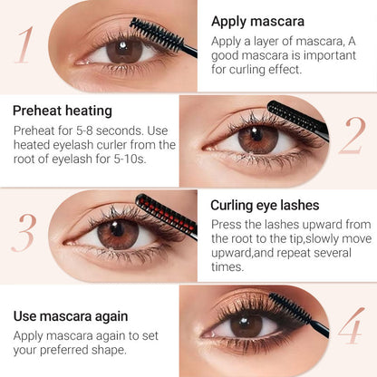 🔥2026 HOT SALE🔥✨Heated Eyelash Curler for Long lasting Natural Curling