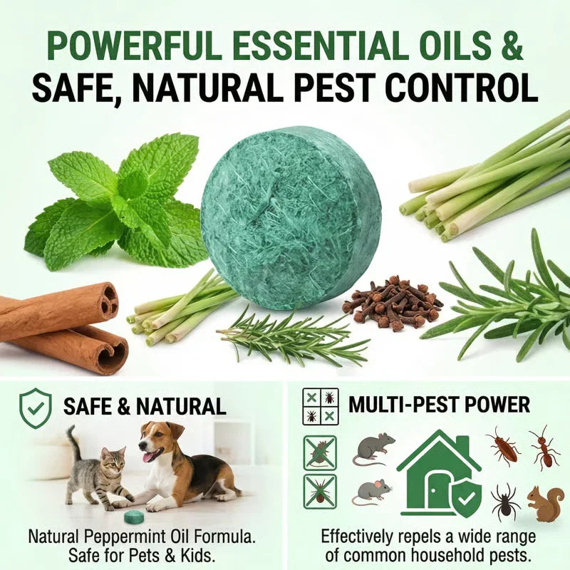🐭 Natural Rodent Repellent Balls – Keep Mice & Rats Away Without Traps or Chemicals