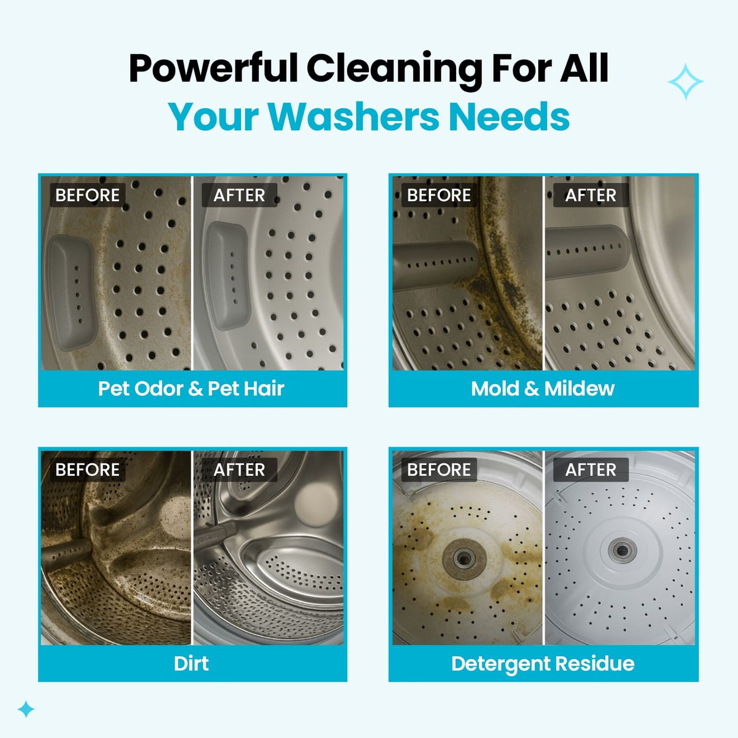 Washing machine cleaning tablets are a must-have for families with pets.
