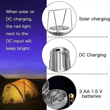 Portable LED Camping Lantern With Fan💡