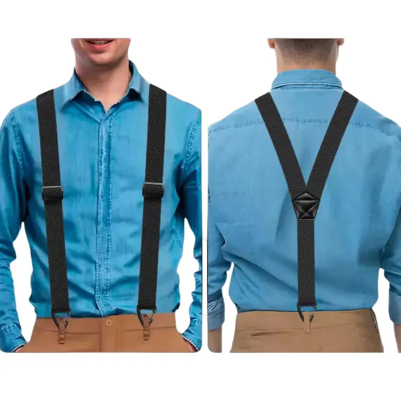 🔥BUY1 FREE 1📢Men's X-Back Suspenders with Hook Clips