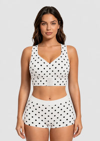 White Polka Dot