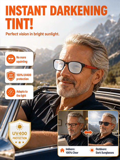 Multifocal Ultra-Light Sports Reading Glasses for Day and Night Use