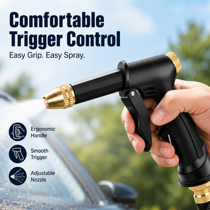 💕🚿 High-Pressure Hose Spray Gun for Car Wash & Outdoor Cleaning