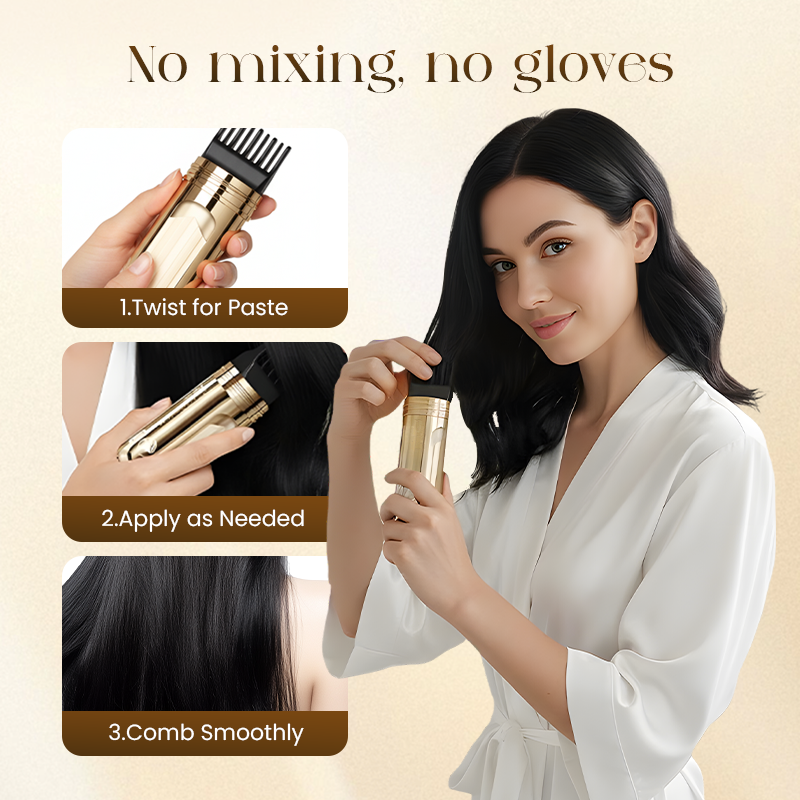 🔥Flash Sale💖2-in-1 Convenient Hair Dye Comb For Gray Hair
